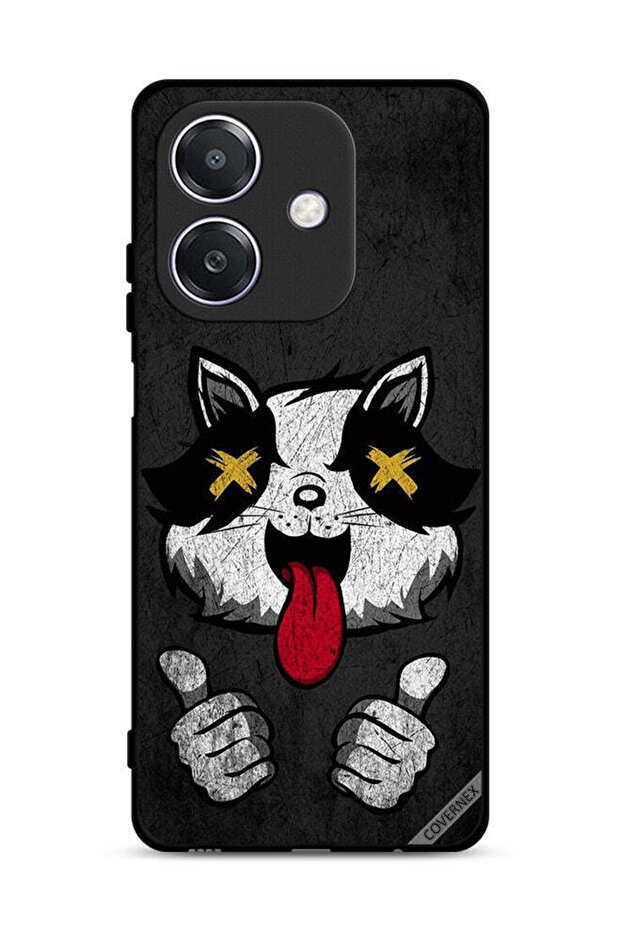غطاء حماية Oppo A3 5G بتصميم قطة مارشميلو