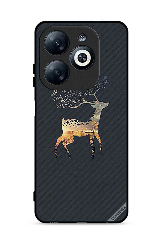 غطاء حماية لهاتف Infinix Smart 8 4G بتصميم غزال