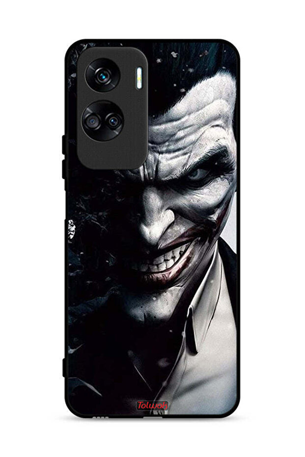 غطاء حماية لهاتف Honor 90 Lite 5G بتصميم نصف وجه الجوكر
