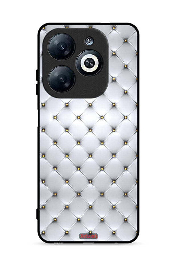 غطاء حماية لهاتف Infinix Smart 8 4G مطبوع عليه دبابيس على القماش