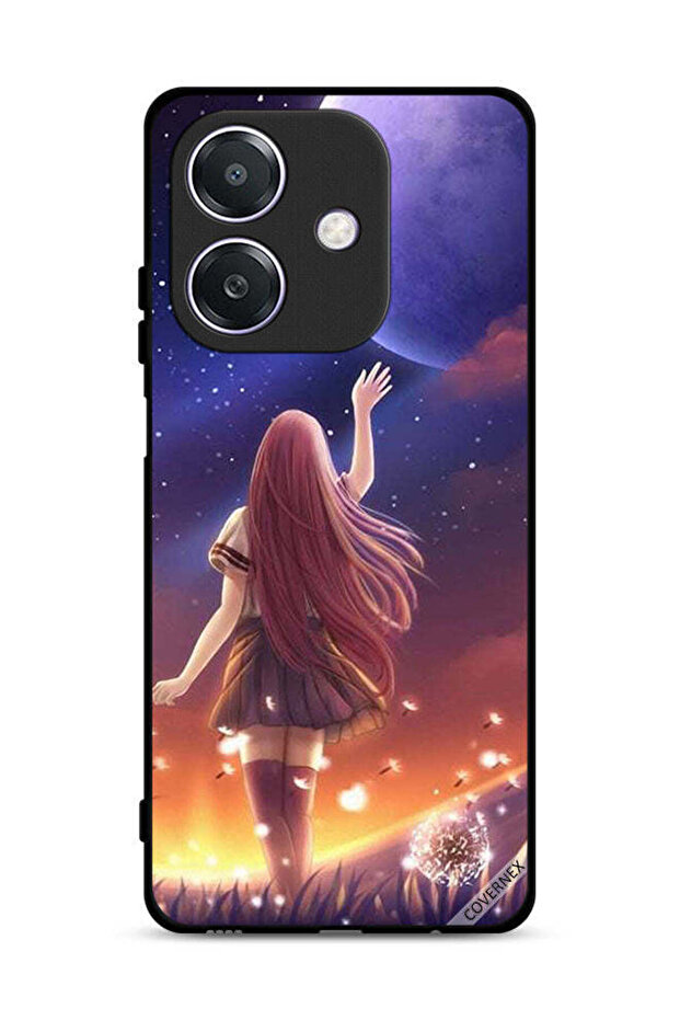 غطاء حماية لهاتف Oppo A3 5G بتصميم القمر المؤثر