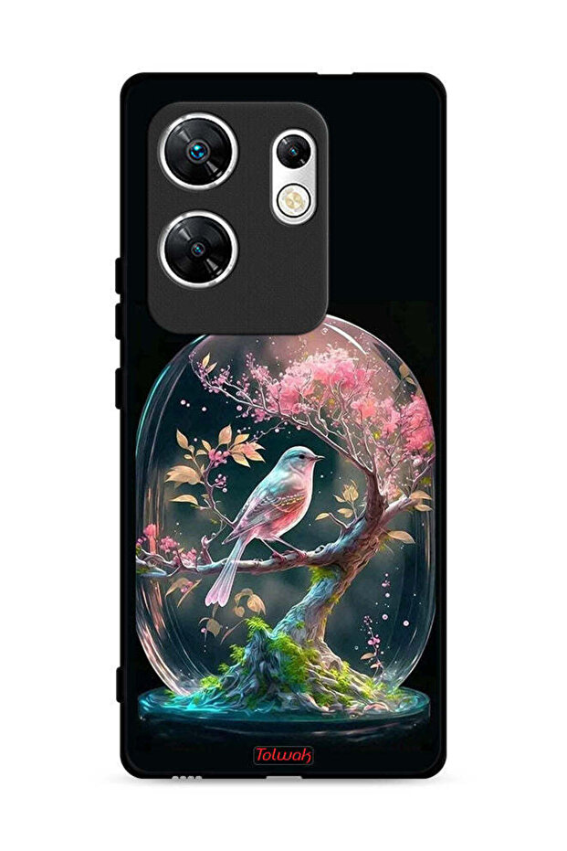 غطاء حماية لهاتف Infinix Zero 30 4G بتصميم Bird In Jarr
