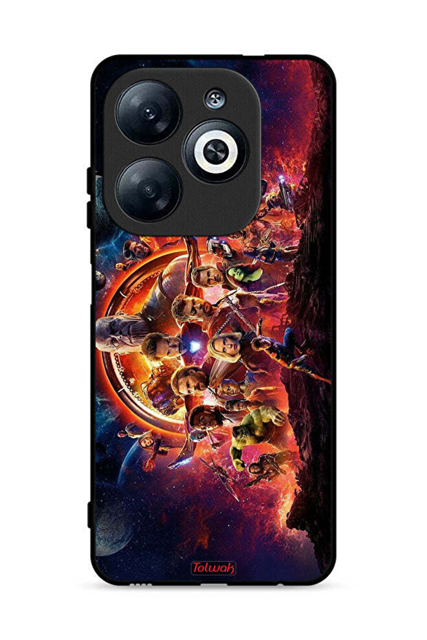 غطاء حماية لجهاز Infinix Smart 8 4G بتصميم Avengers