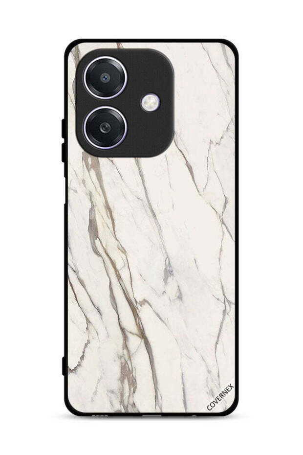 غطاء حماية لهاتف Oppo A3x 5G بتصميم رخامي