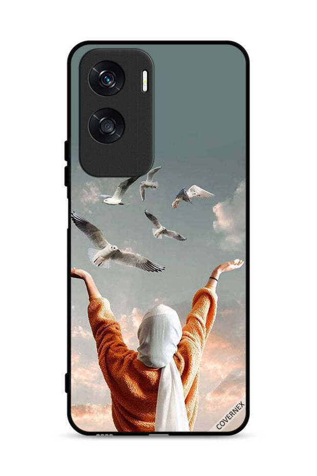 غطاء حماية لهاتف Honor X50i 5G بطبعة طيور طائرة