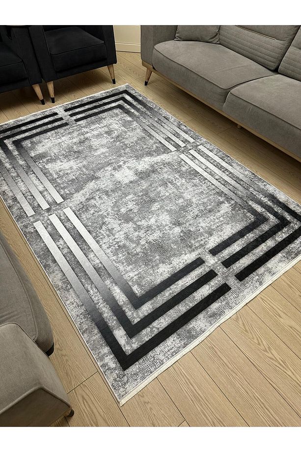 Yıkanabilir Kaymaz Taban Salon ve Oturma odası Halısı 4m Dört Metrekare ve 6m Altı Metrekare Ölçü - 4