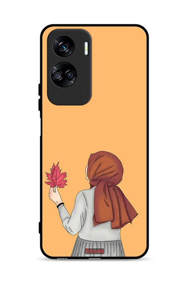غطاء حماية لهاتف Honor 90 Lite 5G يحمل ورقة شجر