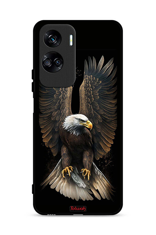 غطاء حماية لهاتف Honor 90 Lite 5G بأجنحة نسر منتشرة