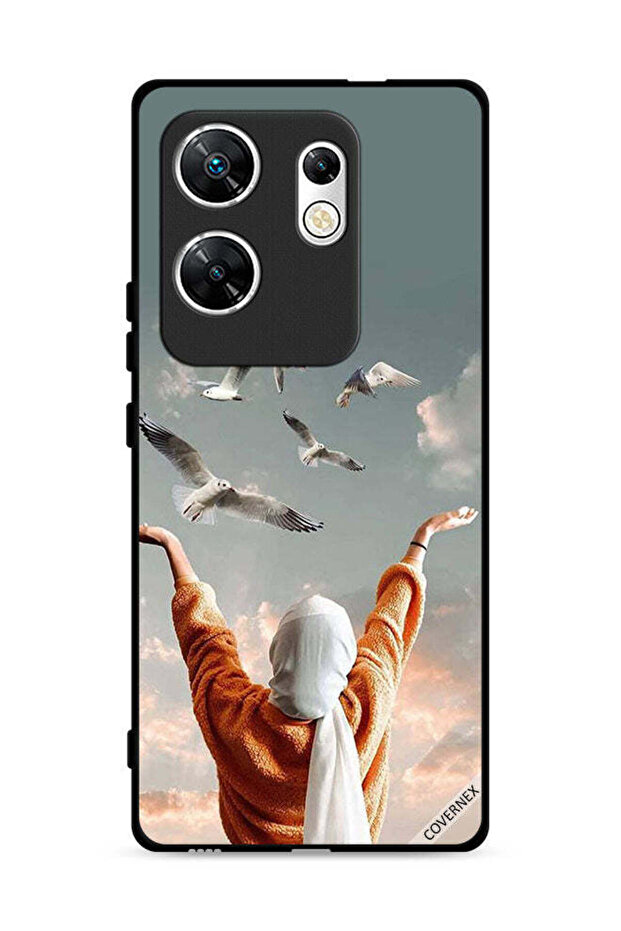 غطاء حماية لهاتف Infinix Zero 30 4G بطبعة طيور طائرة