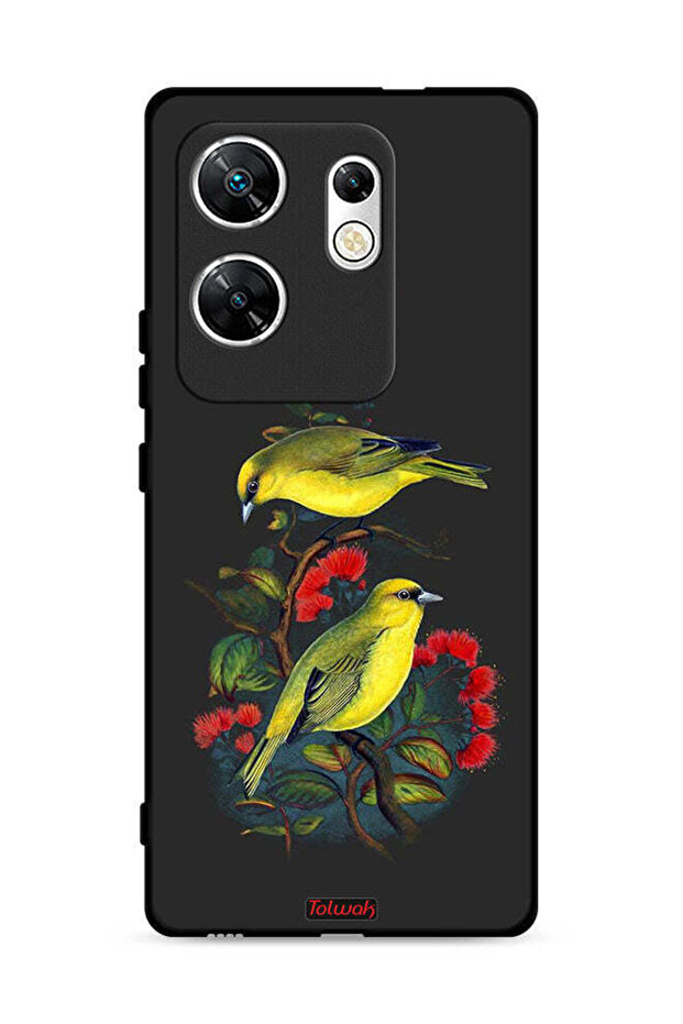غطاء حماية لهاتف Infinix Zero 30 4G بطبعة طيور