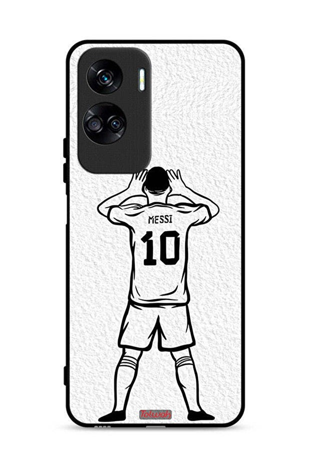 غطاء حماية لهاتف Honor 90 Lite 5G برسم ميسي