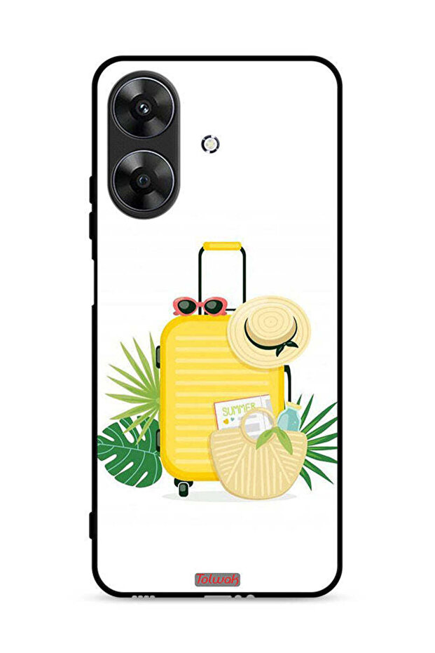 غطاء حماية لهاتف Realme Note 60 4G، فن رقمي صيفي