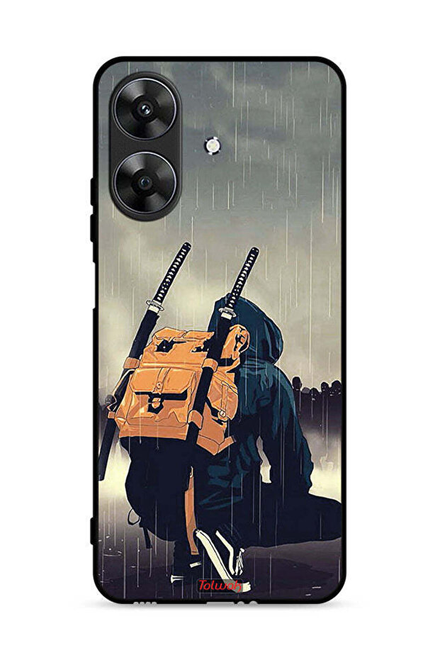 Realme Note 60 4G Protective Case Cover Sword Samurai Digital Art