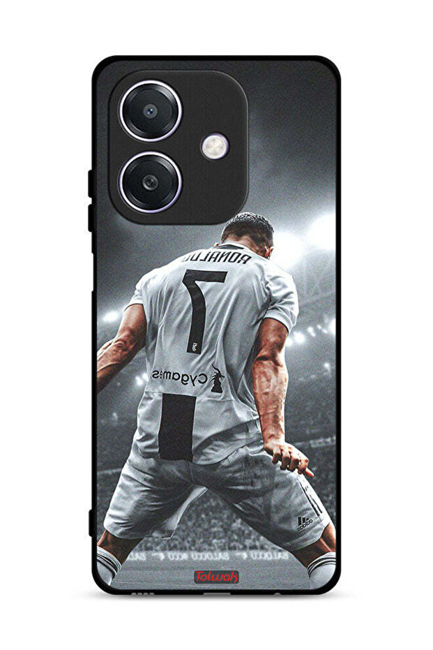 غطاء حماية لهاتف Oppo A3 5G بطبعة احتفال كريستيانو رونالدو