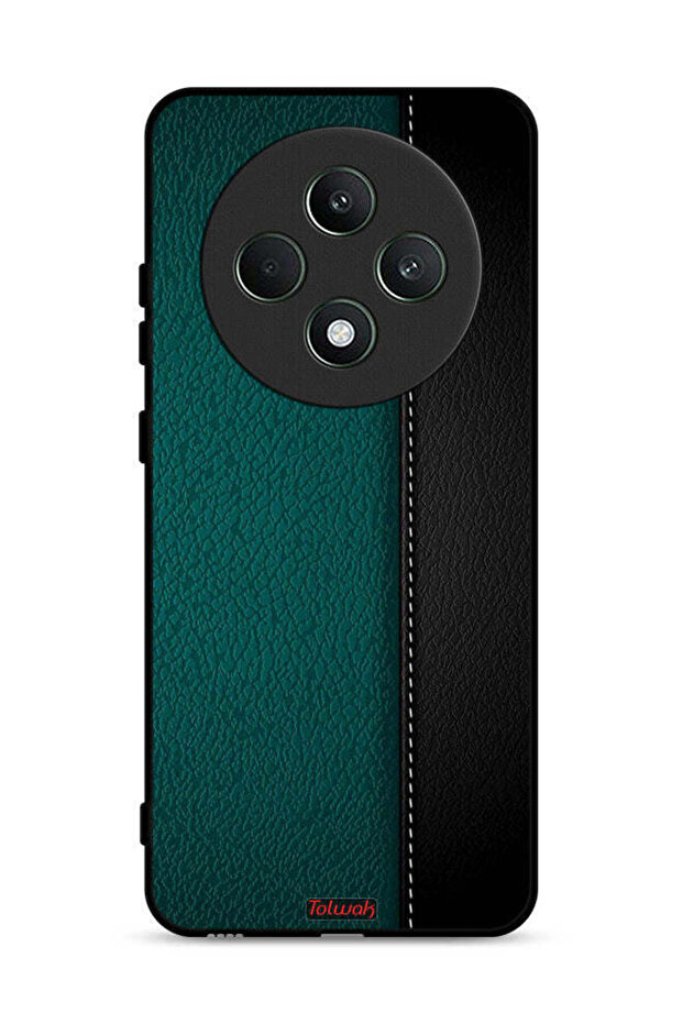 جراب حماية لهاتف Oppo Reno12 F 5G بنقشة جلدية