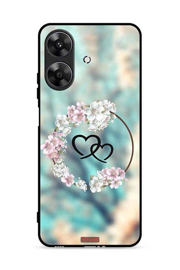 غطاء حماية لهاتف Realme Note 60 4G برسومات قلوب في خاتم