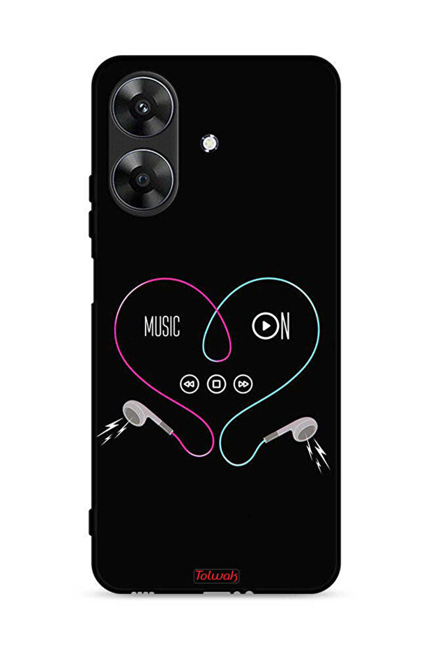 غطاء حماية لهاتف Realme Note 60 4G مع موسيقى