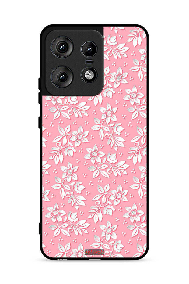 Motorola Edge 50 Pro 5G Protective Case Cover Flowers Background Pattern