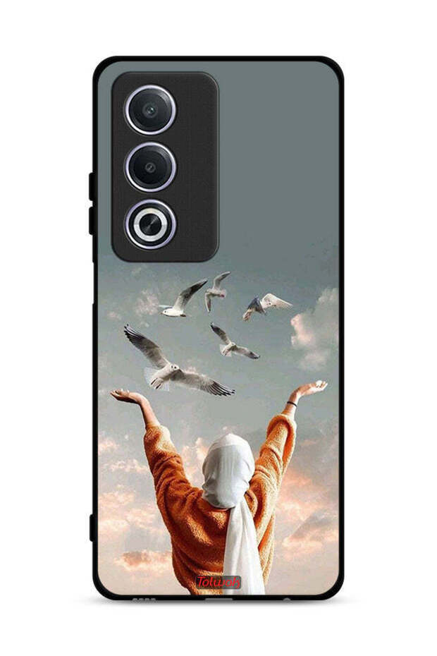 غطاء حماية لهاتف Oppo A3 Pro 5G بطبعة طيور تحلق