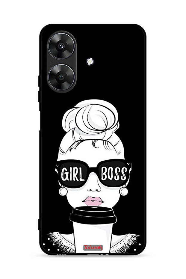 غطاء حماية لهاتف Realme Note 60 4G بطبعة Girl Boss