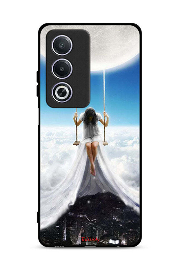 Oppo A3 Pro 5G Protective Case Cover Moon Clouds Town Art