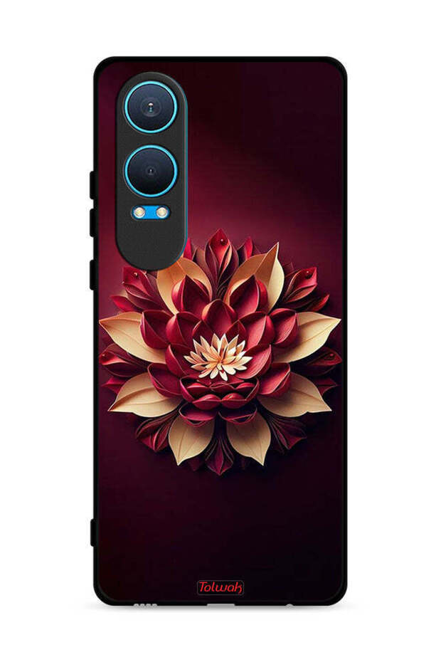 غطاء حماية لهاتف OnePlus Nord CE4 Lite 5G بتصميم زهور تجريدية