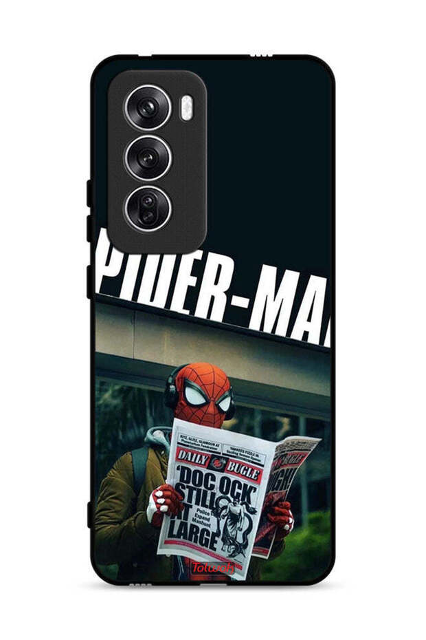 غطاء حماية Oppo Reno12 5G سبايدرمان يقرأ جريدة