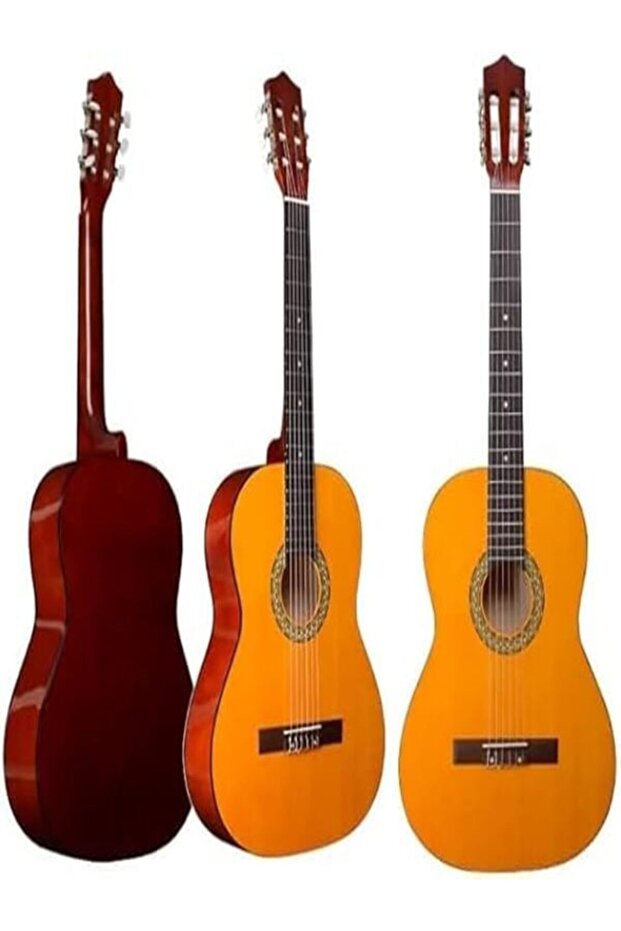 38-Inch Classical Guitar with Nylon Strings - Yellow Natural