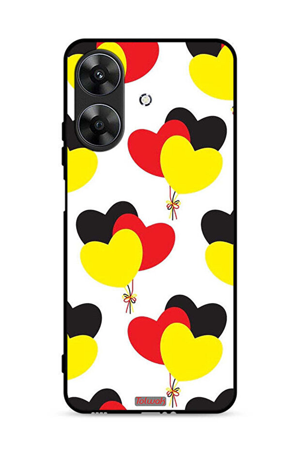 غطاء حماية لهاتف Realme Note 60 4G بتصميم ثلاثة قلوب