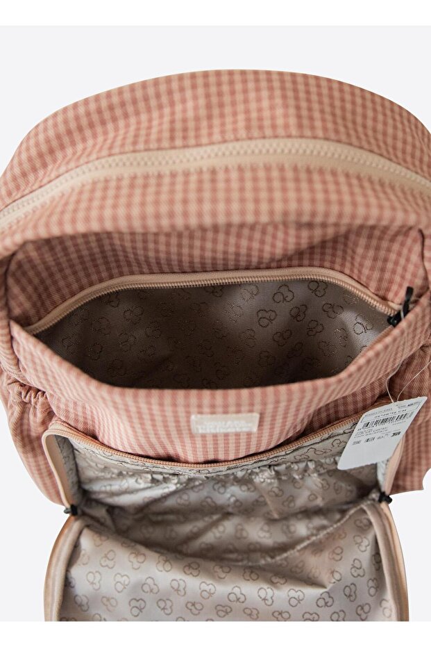 حقيبة ظهر مريحة باللون الوردي - 5