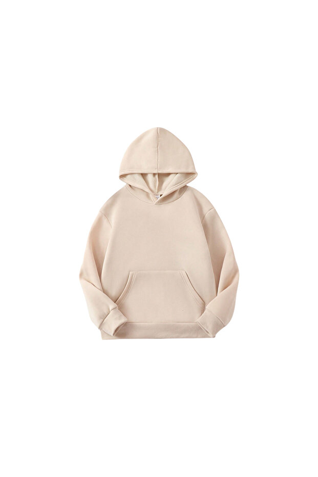 Unisex Children's Plain Unprinted Hooded Sweatshirt