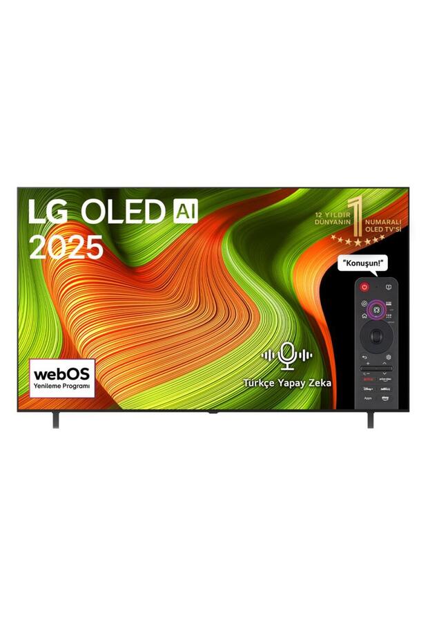 LG OLED83B56LA 83 inç 210 cm 4K OLED evo Smart TV AI Sihirli Kumanda webOS25,Uyd