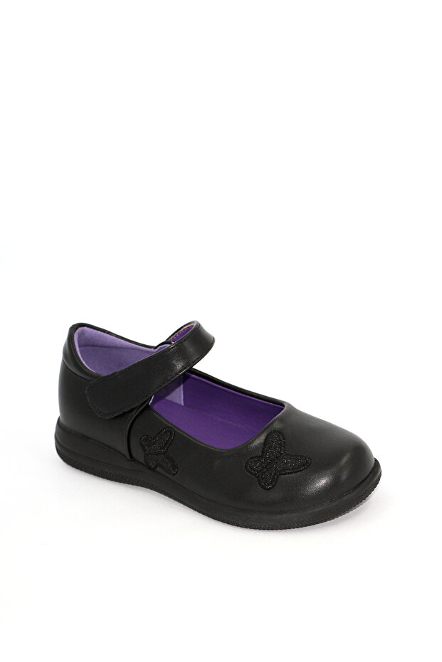 Girls' Black School Shoes – Comfortable & Durable Uniform Footwear