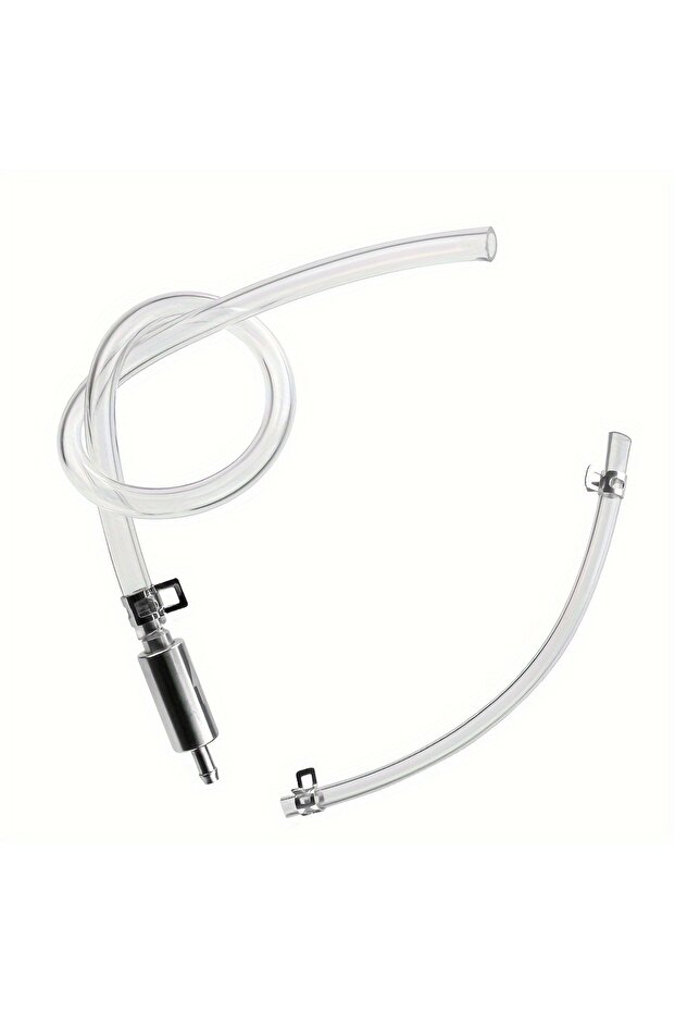 Silver Car Motorcycle Brake Bleeding Oil Change Pump Tool Bleeder Fluid Hose Hydraulic Clutch Valve
