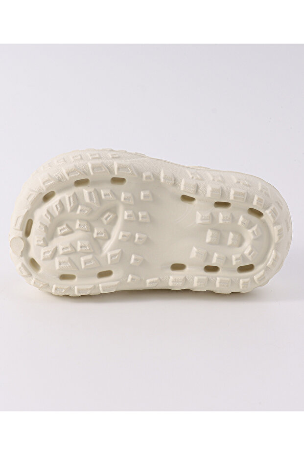 Solid Clogs with Backstraps - Beige - 8