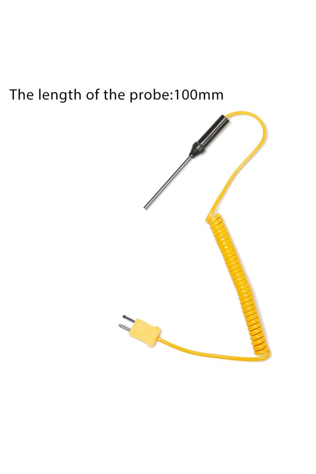 100mm -50C to 1200C K-Type Thermouple 100/150/200/300/500mm Probe Sensor with Wire Cable Temperature