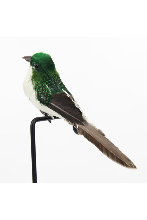 green 1PC Artificial Feather Bird Garden Floral Decoration Bird Foam Feather Products Fake Sparrow