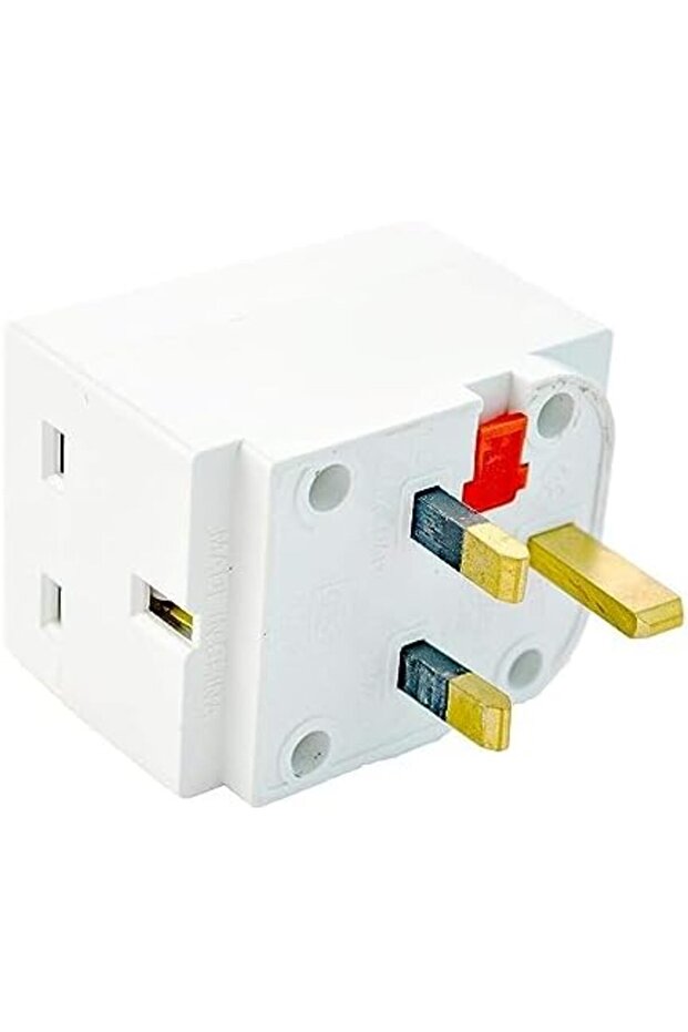 3 Way Socket Multi Plug Fused Adapter (UK Mains 13 Amp, 240V AC, 3 Socket) - 4