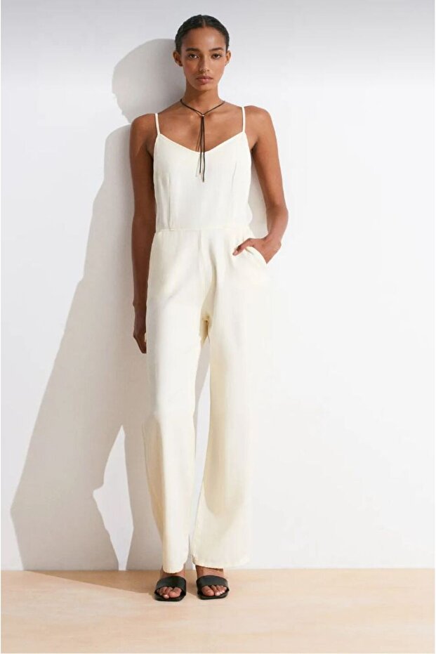 PARÇABOYA LYOCELL DENİM TULUM - 1