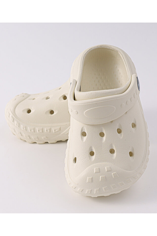 Solid Clogs with Backstraps - Beige - 2