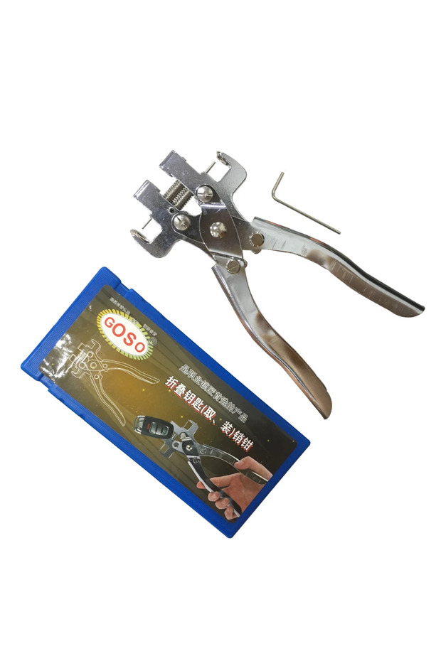 pins set3 Car Key Disassembly Pliers – Remote Key Folding Tool for Installing Flip Key Blades & Remo - 1