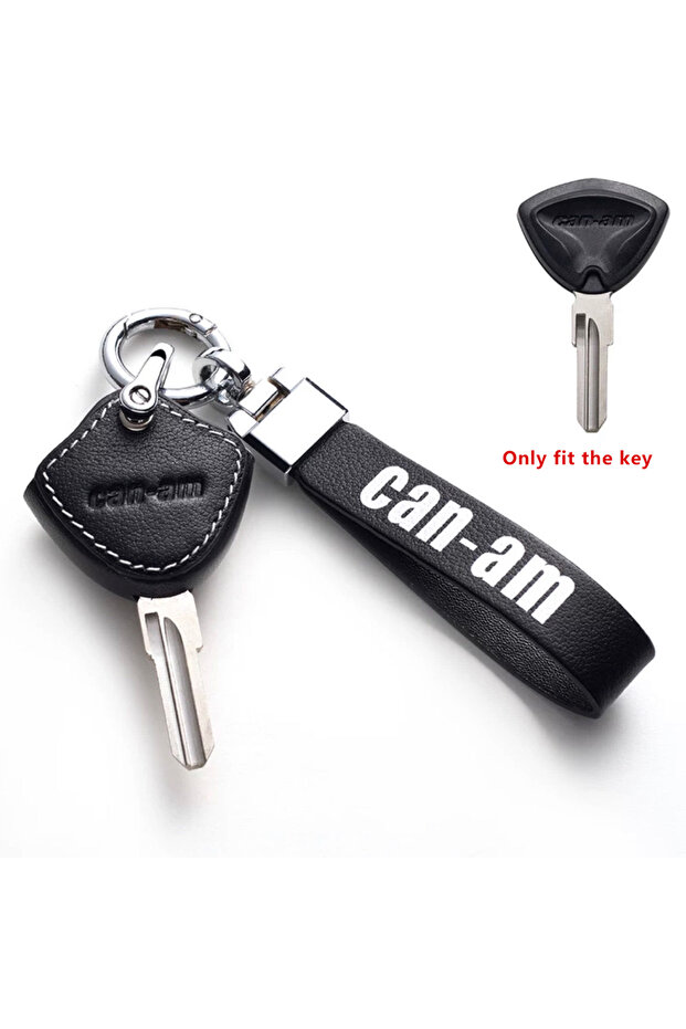 keyfob for can-am Red Genuine Leather Motorcycle Key Case for BRP Bombardier Can-Am Can Am Motorbike