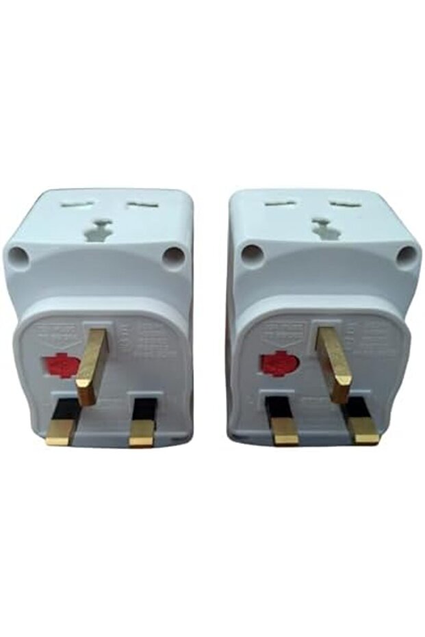 [2 PCS] 3 Way Multi Plug Adapter Socket, Universal Travel Adaptor-Plug Extension - 8
