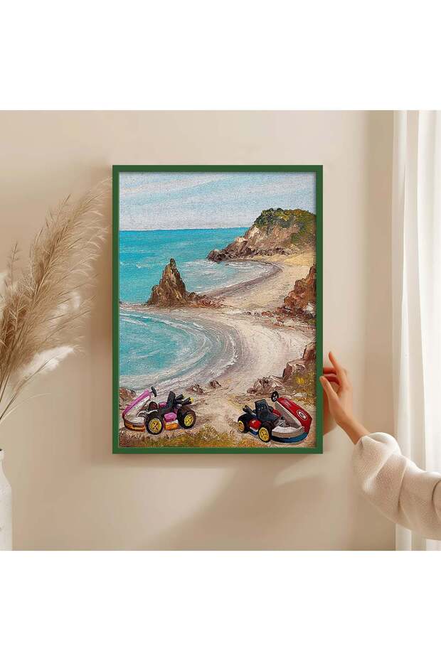 Wooden Frame Painting Framed Poster Art Wall Decor Tk/1479