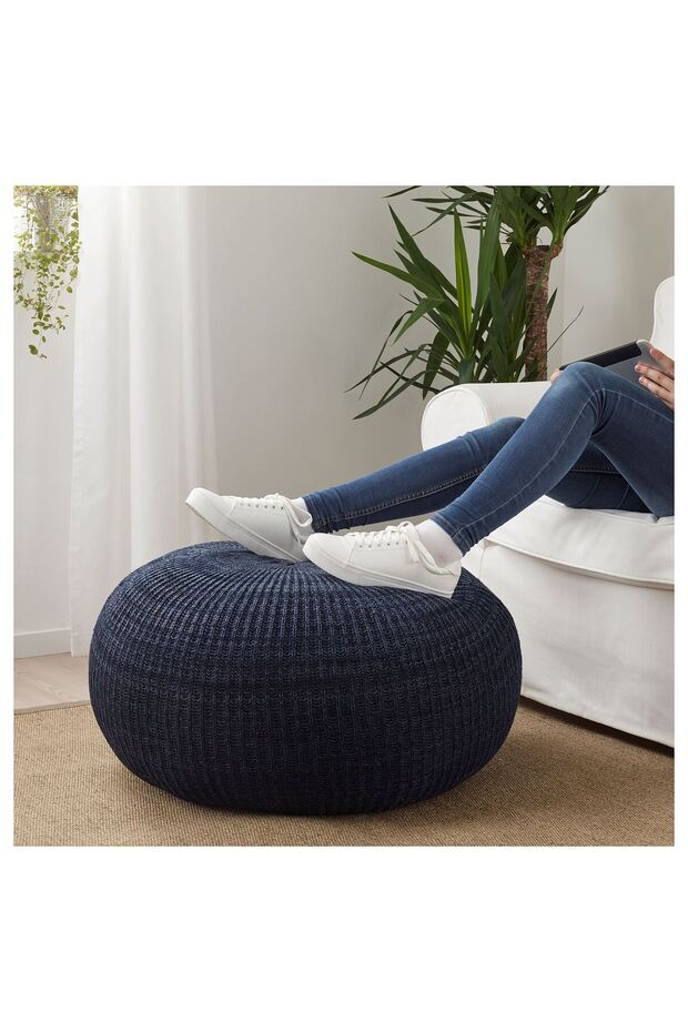 puf, koyu mavi, 71 cm - 5