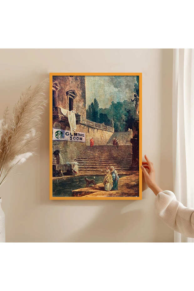 Wooden Frame Painting Framed Poster Art Wall Decor Tk/1483