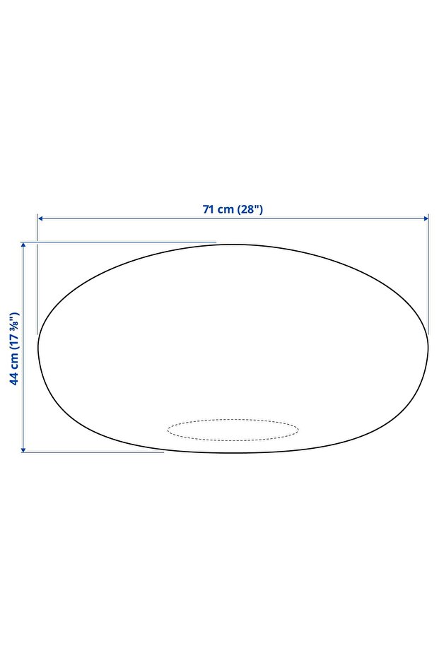 puf, koyu mavi, 71 cm - 8