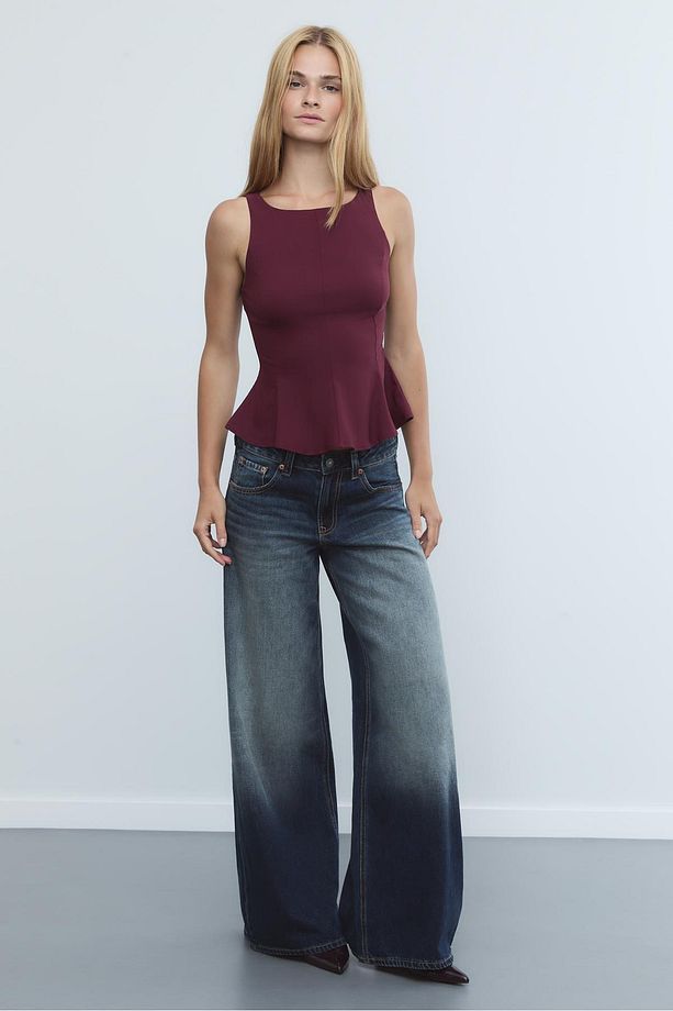 Kolsuz Peplum Top - 2