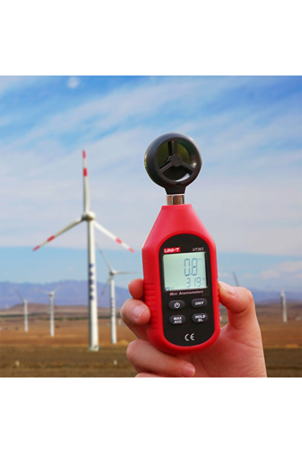 UNI-T UT363 Handheld Mini Digital Anemometer Wind Speed Measurement Temperature Tester LCD Displa... - 5
