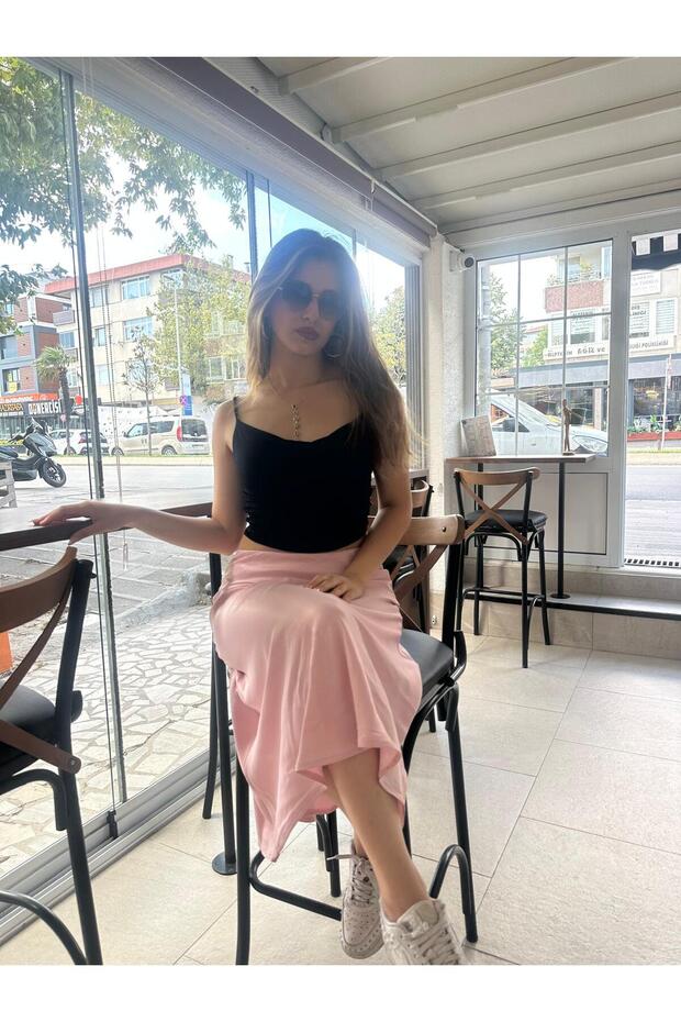 Pembe Saten Etek - 2